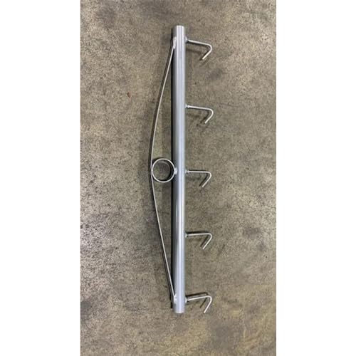 Field Tuff 36 Inch Long Heavy Duty Steel Chain Link Fence Stretcher with 5 Hook Design Fits Variety of Hooks to Stretch, Silver