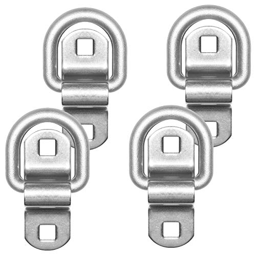 Stainless Steel Tie Down, Surface Mount D-Ring 6,000 lb. Capacity Tiedowns 4-Pack …
