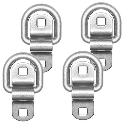 Stainless Steel Tie Down, Surface Mount D-Ring 6,000 lb. Capacity Tiedowns 4-Pack …