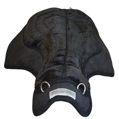 Intrepid International Comfort Plus Western Bareback Saddle, Anti-Slip Horse Saddle Pad, Bareback Pad w/Girth, Trail & Leisurely Riding, Horse Saddle Pads - color: Black