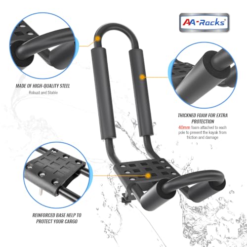 Model X31-J Truck Ladder Rack with 2 Sets Kayak J-Racks - color: KX-3155-BLK