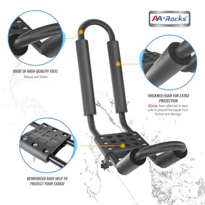 Model X31-J Truck Ladder Rack with 2 Sets Kayak J-Racks - color: KX-3155-BLK