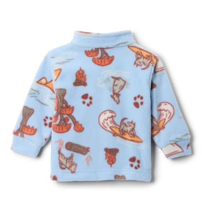 Columbia Youth Boys Zing III Fleece - color: Ripple Blue Trail Tails, size: X-Large