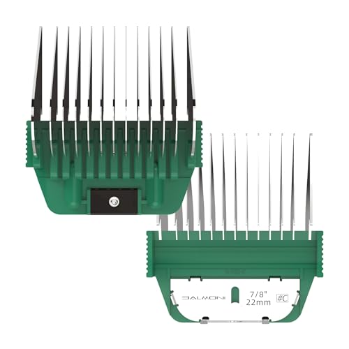 Stainless Steel A5 Wide Guide Comb – Metal Attachment for A5 Wide Blades, Compatible with Wahl KM, Andis, Oster, Heiniger – Smooth & Durable Grooming Guard (22mm - 7/8") - size: 22mm - 7/8"