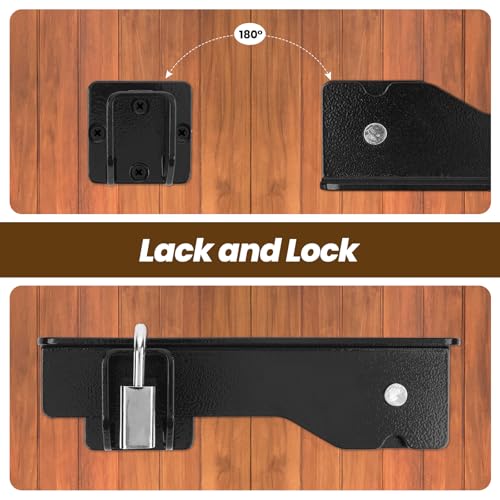 Kryonix Flip Gate Latch Heavy Duty Carbon Steel 3 Pack - size: 3PCS-Upgraded
