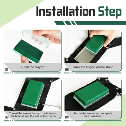 Ram Breeding Marking Harness for Sheep & Goat, 3 Pack Mating Crayon Block - color: Green