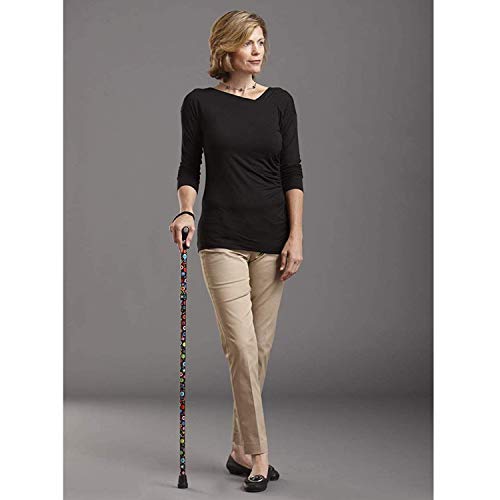 Switch Sticks Folding Walking Cane For Women & Men - color: Bubbles