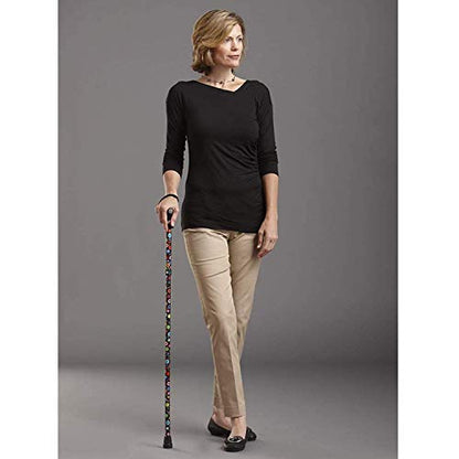 Switch Sticks Folding Walking Cane For Women & Men - color: Bubbles