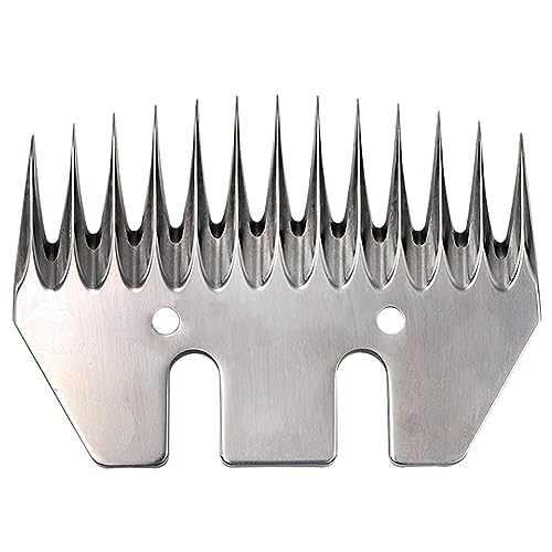 Sheep Shears Blades Replacement Clipper Blades Stainless Steel Straight 13 Tooth Electric Wool Comb Cutter Goats Clipper Scissors Blade