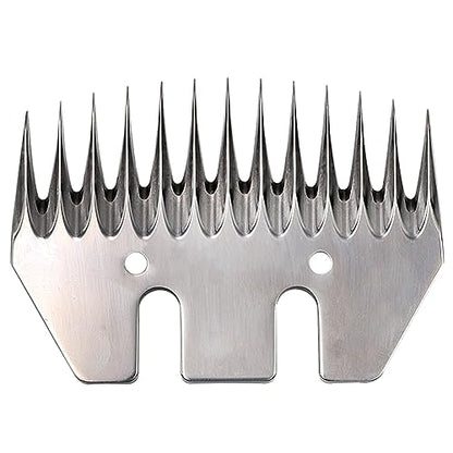 Sheep Shears Blades Replacement Clipper Blades Stainless Steel Straight 13 Tooth Electric Wool Comb Cutter Goats Clipper Scissors Blade