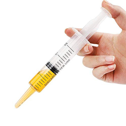 20ml & 60ml Syringe Plastic Liquid Measuring for Scientific Labs, Measuring, Watering, Refilling, Filtration, Feeding Pets, Medical Student, Oil or Glue Applicator Tools, 2pcs Syringe with 2pcs Tubes
