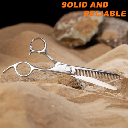 High-end Professional Hair Scissors Thinning Shears Barber Hair Cutting Teeth Shears Hairdressing Texturizing Scissor 6 Inch Stainless Steel Alloy For Women Men Kids Salon Hairdresser & Home - size: 6 Inch, style: Thinning Shears