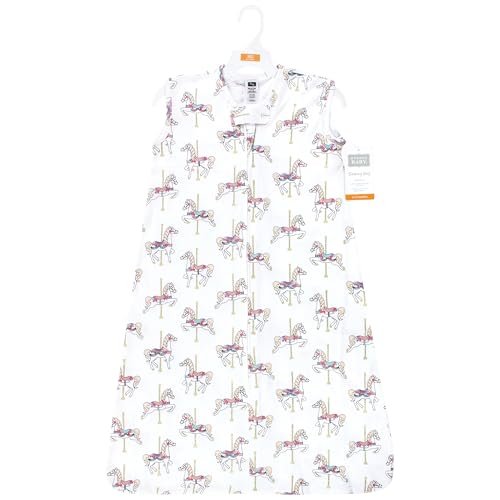 Hudson Baby Unisex BabyCotton Sleeveless Wearable Sleeping Bag, Sack, Blanket - color: Carousel Horse, size: 12-18 Months