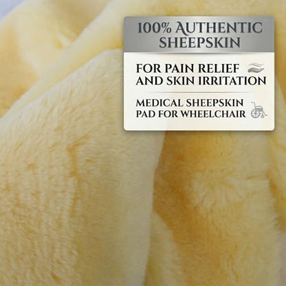 Natural Medical Sheepskin Pad, Non-Slip Back, Natural, 17 x 17 in, 1 Pack - color: Natural, size: 17x17 Inch (Pack of 1)