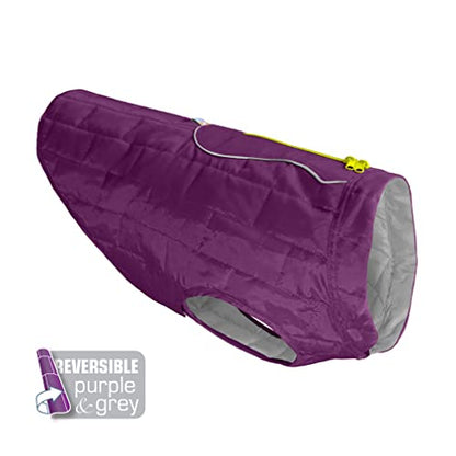 Kurgo Loft Dog Jacket, Deep Violet, Small - color: Deep Violet/Charcoal, size: Small