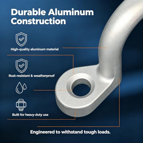 Aluminum Tie Down Ring for Horse Trailer Bolt-On