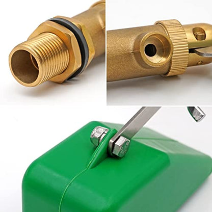 NOMAL Brass Float Valve 1/2 inch Float Ball Valve Automatic Fill Adjustable Float Ball Valve for Livestock Waterer, Water Tank, Aquariums
