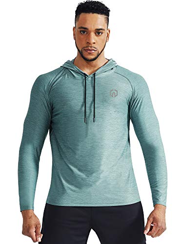 NELEUS Men's Soft T-Shirt - color: 5071 Navy/Light Grey/Light Green,3 Pack, size: Small