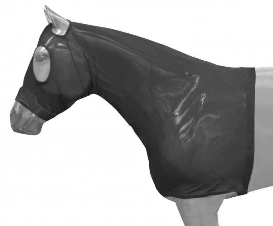Showman Lycra Mesh Zipper Slicker Hood - size: Medium