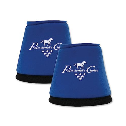 Professional's Choice Quick-Wrap Bell Boots | Ultimate in Hoof and Soft Tissue Protection | 360 Degree Wrap | Small, Medium, Large - color: Royal Blue, size: Medium