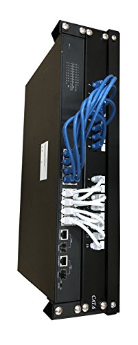 Kenuco 19 Inch Steel Vertical Rack and Wall Mountable Server Rack Mount (Black-2U) - color: Black-2U