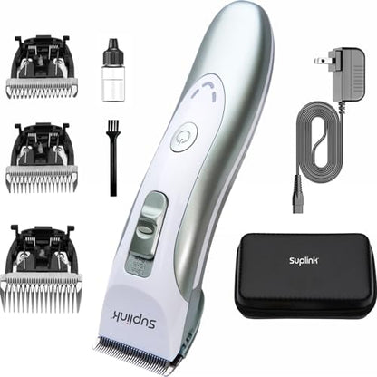 suplink Professional Dog Clippers for Thick Coats，4 Blade (1/3/6/9mm)