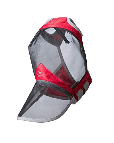 Harrison Howard CareMaster Pro Luminous Horse Fly Mask Large Eye Space Full Face Standard with Nose No Ears Ruby Full Size - color: Ruby, size: Full (Large)