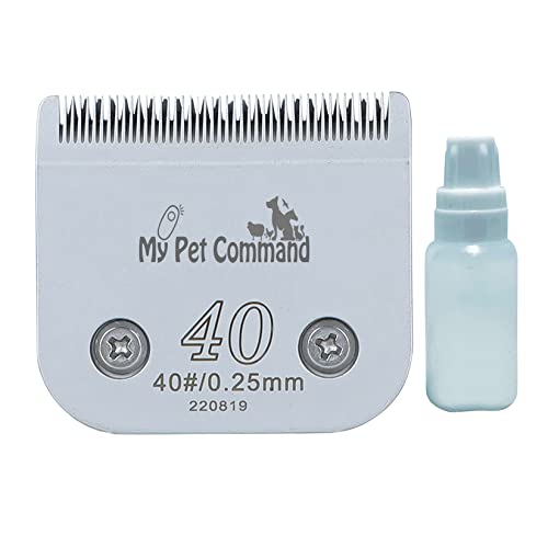 My Pet Command #40 Blade for Cordless Pet Clipper Model MPC15DS - size: 40 Blade 0.25mm