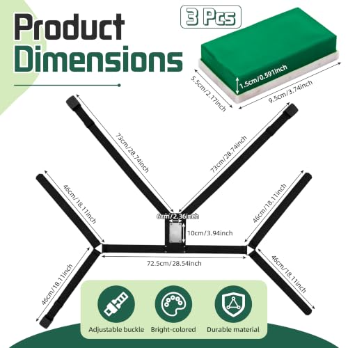 Ram Breeding Marking Harness for Sheep & Goat, 3 Pack Mating Crayon Block - color: Green