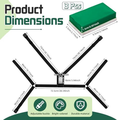 Ram Breeding Marking Harness for Sheep & Goat, 3 Pack Mating Crayon Block - color: Green