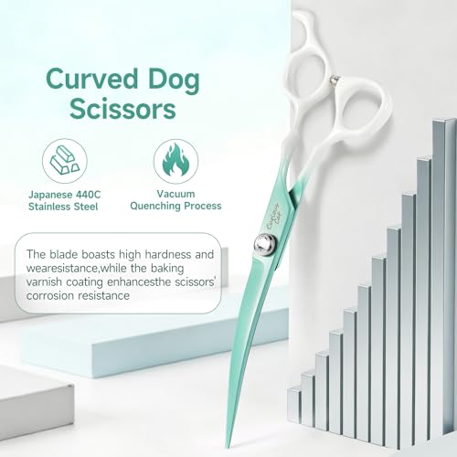 Curved Dog Grooming Scissors -7" Professional Grooming Shears