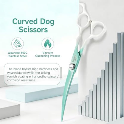 Curved Dog Grooming Scissors -7" Professional Grooming Shears