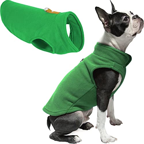 Gooby Fleece Vest Dog Sweater, Green, X-Small - color: Green, size: X-Small (Around 4-lb)