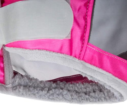 Harrison Howard CareMaster Pro Luminous Fine Mesh UV-proof Fleece Padding Fly Mask Half Face Flamingo (L; Full Size) - color: Flamingo, size: Large (Horse)