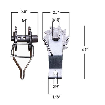 Electric Fence Wire Strainer, 12PCS Heavy Duty Inline Wire Tensioner, Wire Ratchet Tensioner for Electric Fence, Farm Fence - style: 12 pcs Wire Tensioner