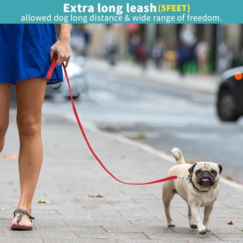 Hypeety Dog Training Leash Strong Nylon Lead for Training Walking, 3pcs - color: 3pcs