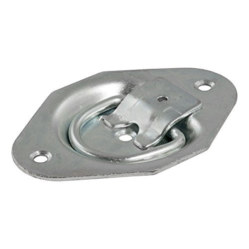 CURT 83601 1-3/8 x 1-7/8-Inch Recessed Trailer Rope Ring Tie Down Anchor, 1,200 lbs Capacity - size: 1 Count (Pack of 1)