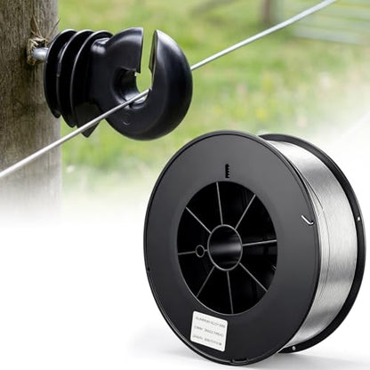 Gisafai 3000 ft 14 Gauge Aluminum Wire for Electric Fencing - size: 3000 ft 14 Gauge