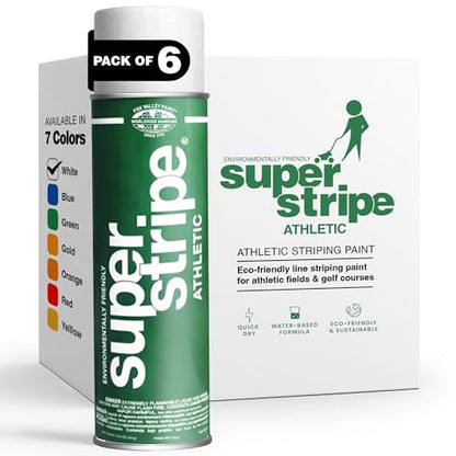Fox Valley Athletic Field Striping Paint 18 oz Pack of 6, White - color: Athletic White