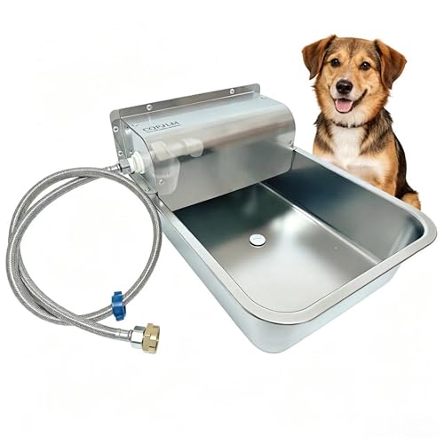 Automatic Dog Water Dispenser,Wide Mouth Design,Water Level Control - size: Large - Fixed Water Level
