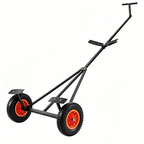 Boat Trailer Dolly 420 lbs Capacity, Adjustable Trailer Mover with Steel Frame & 15.7" Pneumatic Tires& Non-Slip Support Bracket for Kayak, Motorboat, Fishing Boat