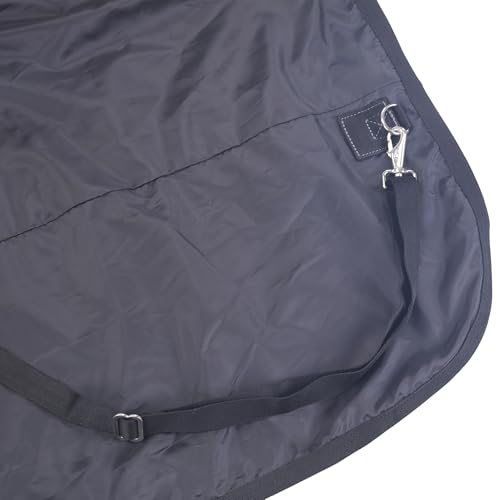 LEAFOREST 1200D Horse Blanket Waterproof Breathable Turnout (no Filling) Standard Neck Horse Sheet Black Grey 72IN | Breathable Ripstop Medium Weight Equine Care Sheets in The Barn, Stable, Pasture in Wet Cold Weather 0g BlackGrey 72IN - color: Black Grey