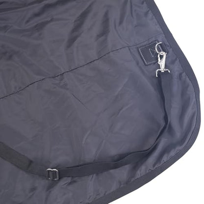 LEAFOREST 1200D Horse Blanket Waterproof Breathable Turnout (no Filling) Standard Neck Horse Sheet Black Grey 72IN | Breathable Ripstop Medium Weight Equine Care Sheets in The Barn, Stable, Pasture in Wet Cold Weather 0g BlackGrey 72IN - color: Black Grey