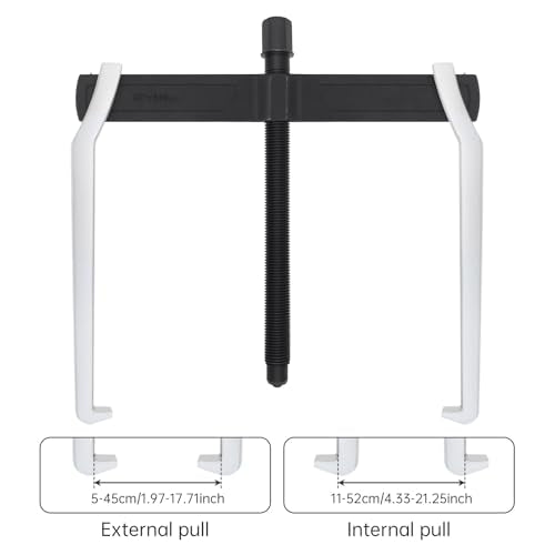 ChgImposs 20 Inch 2-Jaw Gear Puller, Heavy Duty CR-V Adjustable Reversible Bearing Puller Tool for External & Internal Removal of Pulleys, Flywheels, Bearings, Gears, Brake Drums - size: 20 INCH