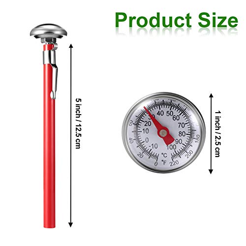 Frienda 3 Pack 1 Inch Dial Food Thermometer, Instant Read