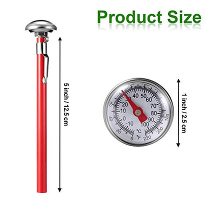Frienda 3 Pack 1 Inch Dial Food Thermometer, Instant Read