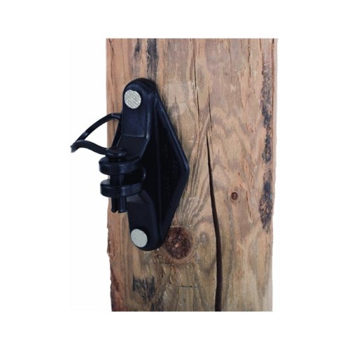 Dare 2b 183377 Wood Post Pinlock Insulator Black, 25 Pack