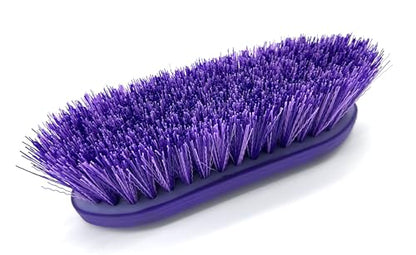 Large Horse Grooming Dandy Brush (Purple - Short Bristles) - color: Purple - Short Bristles