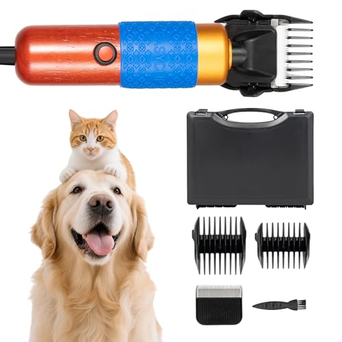 Dog Clippers for Grooming Thick Hair, 200W Sheep Shears, Pet Clipper Kit - size: 10 feet