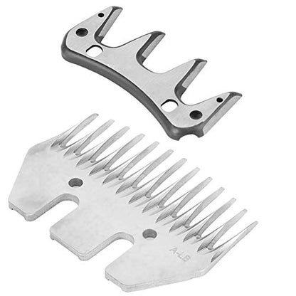 ANGGREK Stainless Steel Sheep Clippers Blade High Hardness Cutting Shearing Cutter Replacement (13 Teeth Straight Blade (+ oscillating Blade)) - size: 13 teeth straight blade (+ oscillating blade)